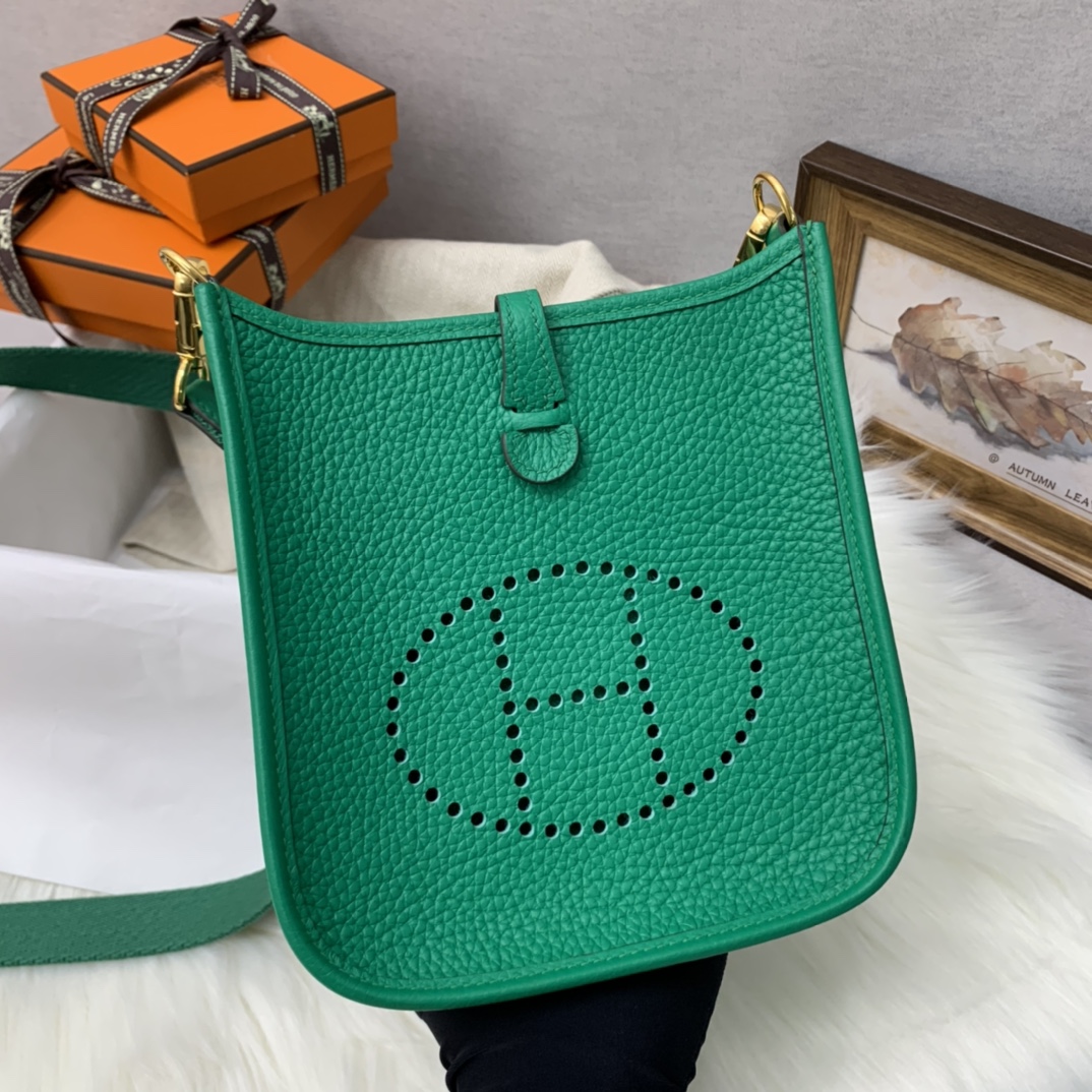 에르메스 미니 에블린16 베르자드 금장 끌레망스 가죽